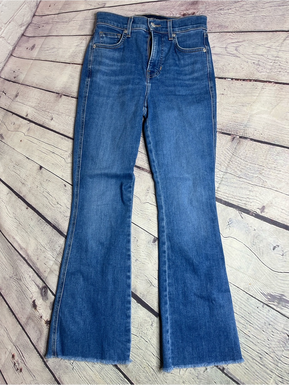 Veronica Beard Carson Ankleflare High Rise Jeans
